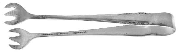 Courtship (Sterling, 1936, No Monograms) Small Sugar Tongs