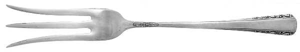 Courtship (Sterling, 1936, No Monograms) Lemon Fork