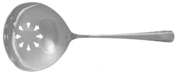 Courtship (Sterling, 1936, No Monograms) Solid Bon Bon Spoon with Pierced Bowl