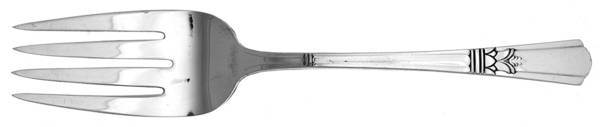 Court (Silverplate, 1939) Small Solid Cold Meat Serving Fork