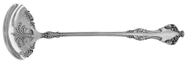 Crest (Silverplate, 1906, No Monograms) Solid Piece Cream Ladle