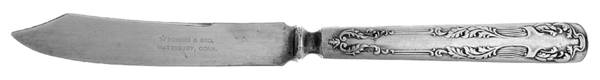 Crest (Silverplate, 1906, No Monograms) Individual Solid Fruit Knife