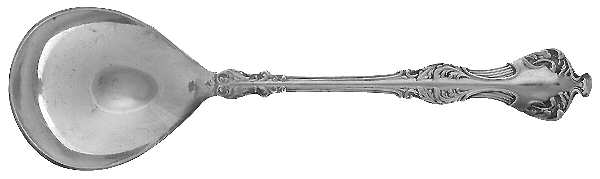 Crest (Silverplate, 1906, No Monograms) Round Bowl Soup Spoon (Bouillon)