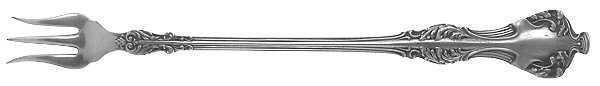 Crest (Silverplate, 1906, No Monograms) Cocktail/Seafood Fork