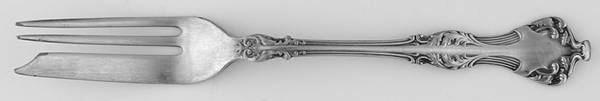 Crest (Silverplate, 1906, No Monograms) Individual Pie Fork
