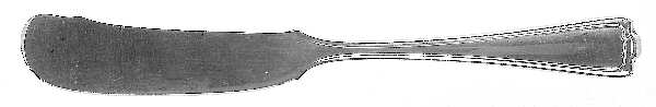 Cromwell (Silverplate, 1912) Flat Handle Butter Spreader