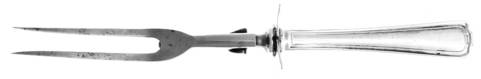 Cromwell (Silverplate, 1912) Large Stainless-Prong Roast Carving Fork