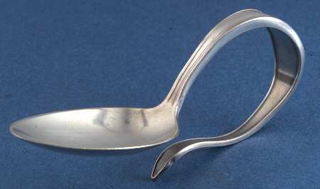 Cromwell (Silverplate, 1912) Curved Handle Baby Spoon