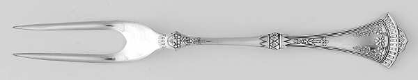 Crown (Silverplate, 1885) Solid 2-Tine Bird Fork