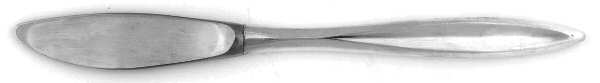Crystal (Sterling, 1966) Modern Hollow Butter Spreader (Stainless)