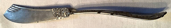 Cuban (Silverplate, 1911) Flat Twisted Handle Master Butter Knife