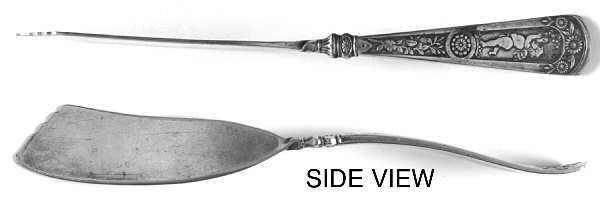 Cupid (Silverplate) Flat Twisted Handle Master Butter Knife