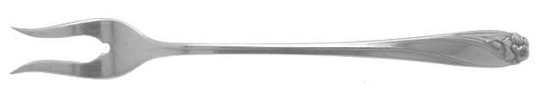 Daffodil (Silverplate, 1950) Short Handle Pickle/Olive Fork by International Silver