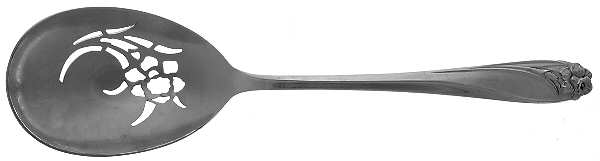 Daffodil (Silverplate, 1950) Solid Pierced Casserole Spoon