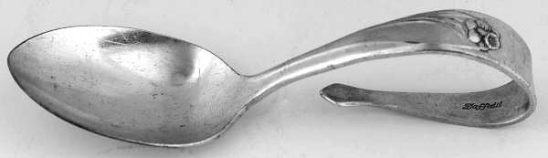 Daffodil (Silverplate, 1950) Curved Handle Baby Spoon