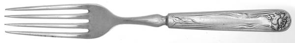 Daffodil (Silverplate, 1891) Indented Solid Handled Fork