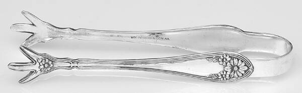 Daisy-New Daisy (Slvp, 1910, No Monogram) Sugar Tongs