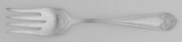 Daisy-New Daisy (Slvp, 1910, No Monogram) Medium Solid Cold Meat Serving Fork