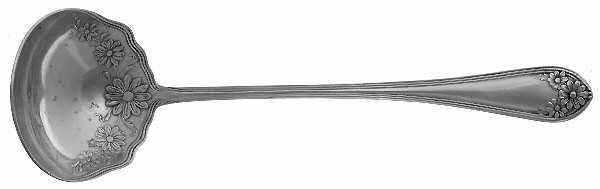 Daisy-New Daisy (Slvp, 1910, No Monogram) Solid Piece Cream Ladle