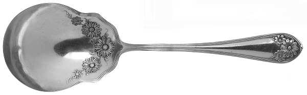 Daisy-New Daisy (Slvp, 1910, No Monogram) Solid Smooth Casserole Spoon