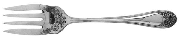 Daisy-New Daisy (Slvp, 1910, No Monogram) Individual Salad Fork