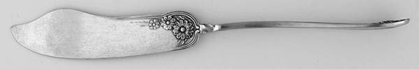 Daisy-New Daisy (Slvp, 1910, No Monogram) Flat Twisted Handle Master Butter Knife