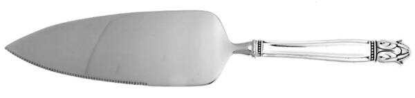 Danish Princess (Silverplate, 1938) Pie Server with Serrated Stainless Blade HC