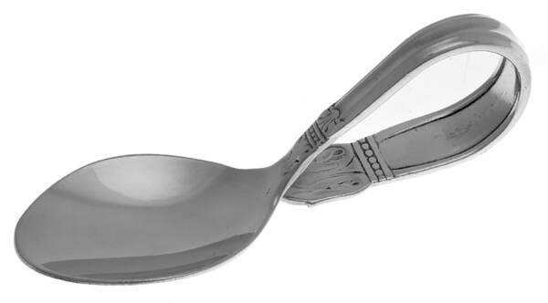 Danish Princess (Silverplate, 1938) Baby Spoon with Curved Handle HC