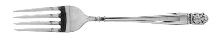 Danish Princess (Silverplate, 1938) Fork by International Silver