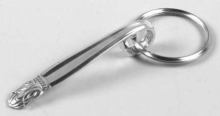 Danish Princess (Silverplate, 1938) Key Ring with Stainless Hoop HC
