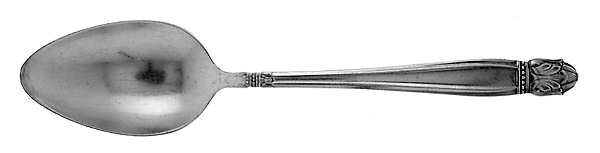 Danish Princess (Silverplate, 1938) Dessert/Oval Soup Spoon by International Silver