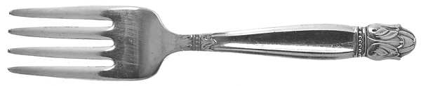 Danish Princess (Silverplate, 1938) Baby Fork by International Silver
