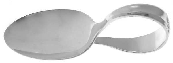 Danish Princess (Silverplate, 1938) Curved Handle Baby Spoon