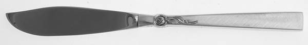 Dawn Rose (Sterling, 1969) Hollow Handle Master Butter Knife