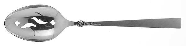 Dawn Rose (Sterling, 1969) Pierced Tablespoon (Serving Spoon)