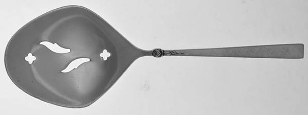 Dawn Rose (Sterling, 1969) Solid Bon Bon Spoon with Pierced Bowl