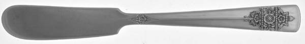 Dawn (Silverplate, 1949) Flat Handle Butter Spreader