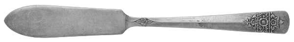 Dawn (Silverplate, 1949) Flat Handle Master Butter Knife