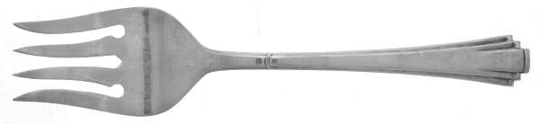 Deco (Silverplate, 1990) Medium Solid Cold Meat Serving Fork