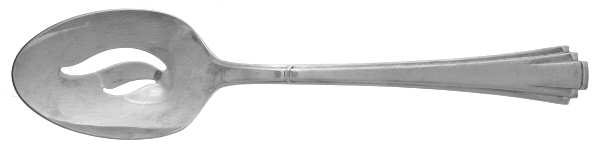 Deco (Silverplate, 1990) Pierced Tablespoon (Serving Spoon)