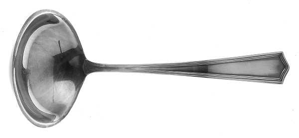 Deerfield-Beacon Hill (Sterling, 1913, No Monos) Solid Gravy Ladle