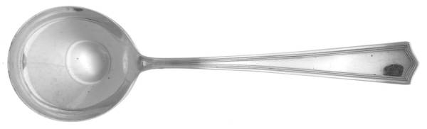 Deerfield-Beacon Hill (Sterling, 1913, No Monos) Round Bowl Soup Spoon (Bouillon)