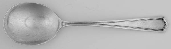Deerfield-Beacon Hill (Sterling, 1913, No Monos) Round Bowl Soup Spoon (Cream Soup)