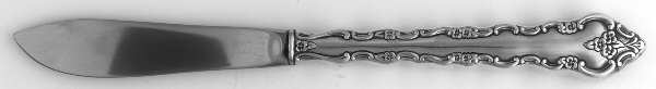 Delicato (Silverplate) Modern Hollow Butter Spreader (Stainless)