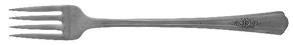 Desire (Silverplate, 1940, No Monograms) Grille Fork (Viande)