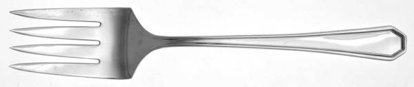 Desoto (Silverplate, 1929) Medium Solid Cold Meat Serving Fork