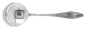De Sancy-Roseland (Silverplate, 1915) Round Bowl Soup Spoon (Bouillon)