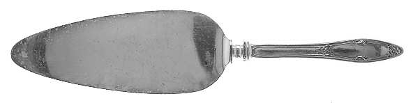 De Sancy-Roseland (Silverplate, 1915) Monogram Pie Server,Silverplate Blade