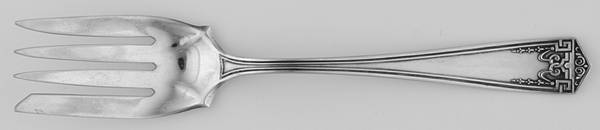 Devonshire (Sterling, 1914) Small Solid Cold Meat Serving Fork
