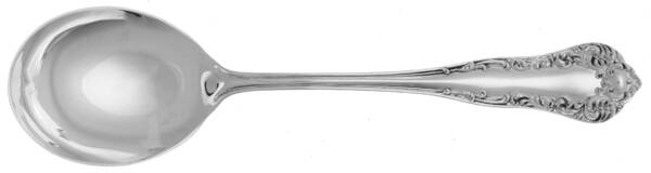Diana (Sterling, 1900, No Monograms) Round Bowl Soup Spoon (Gumbo)
